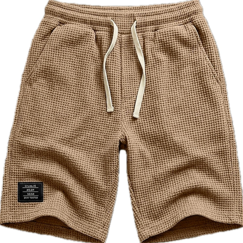Ferris Lane Waffle Shorts - Khaki - view 1