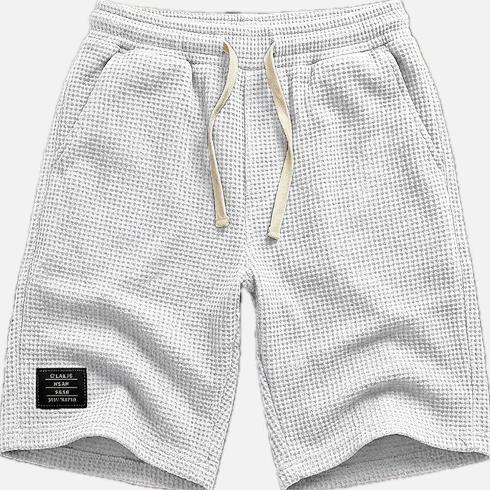 Ferris Lane Waffle Shorts - White - view 1