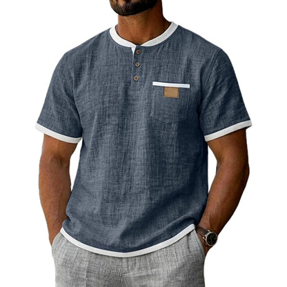 Finley Knox Patchwork Shirt - Navy - view 1