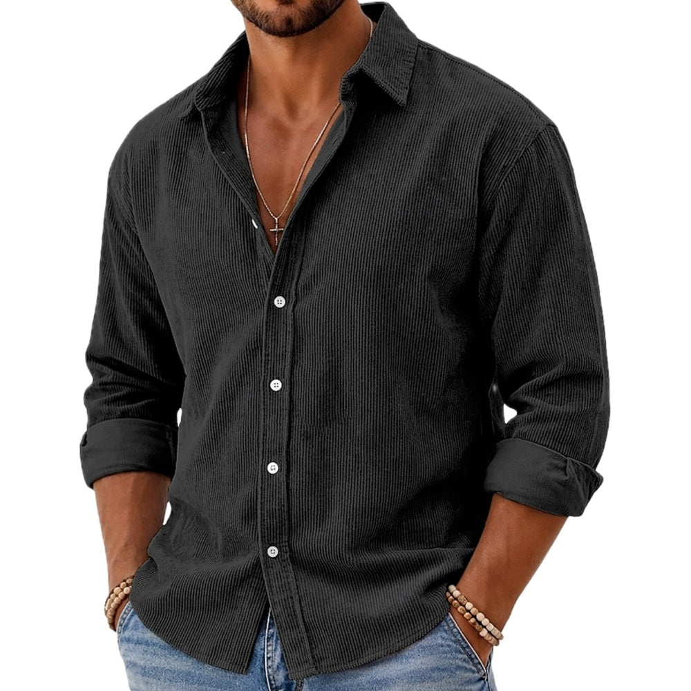 Finn Carter Button-Up Shirt - Black - view 1