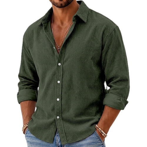Finn Carter Button-Up Shirt - Olive - view 1