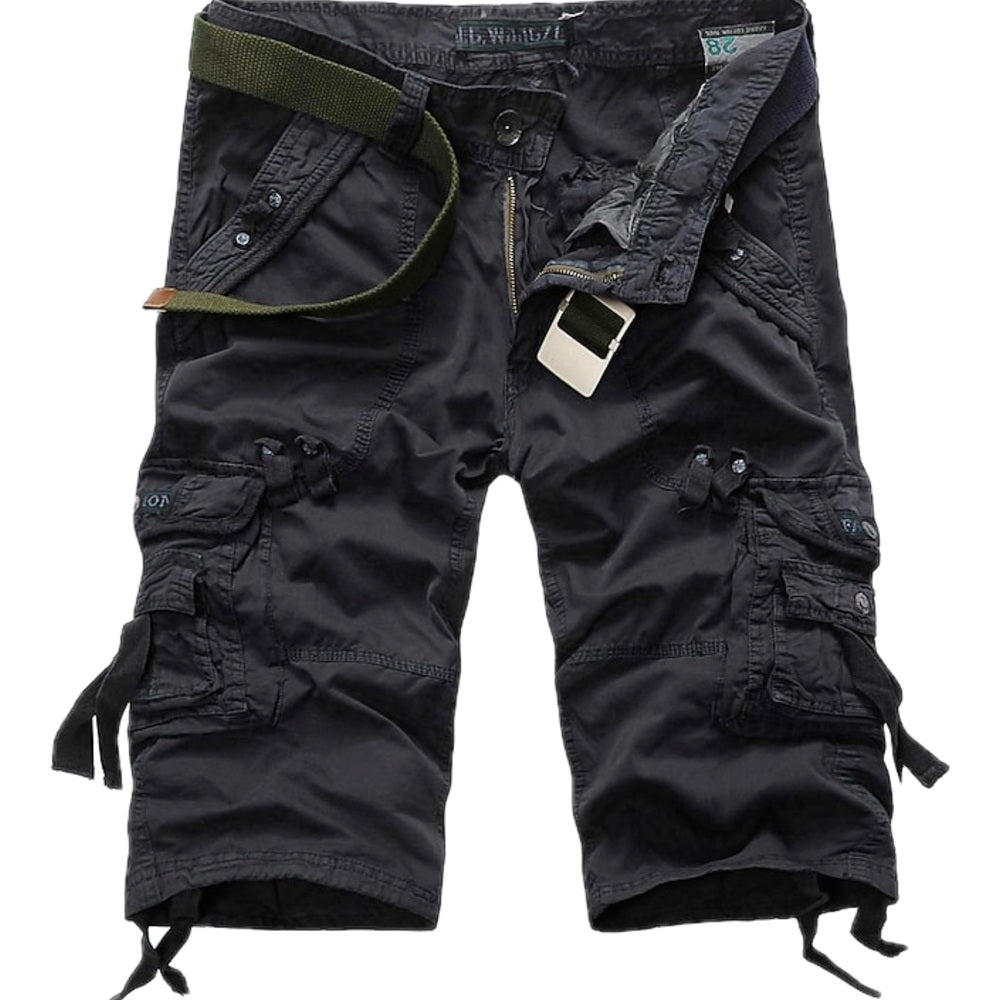 Finn Mercer Cargo Capris - Dark Gray - view 1