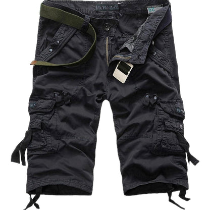 Finn Mercer Cargo Capris - Dark Gray - view 1