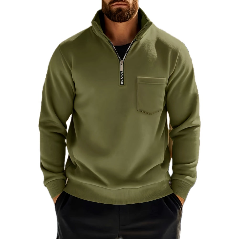 Finn Mercer Half-Zip Shirt - Green - view 1