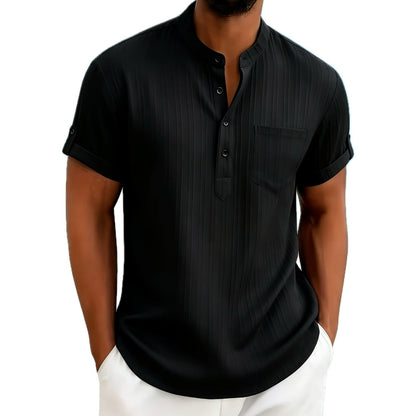Gavin Cross Casual Shirt - Black - view 1