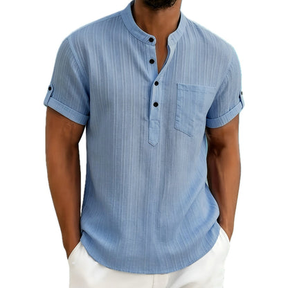 Gavin Cross Casual Shirt - Blue - view 1