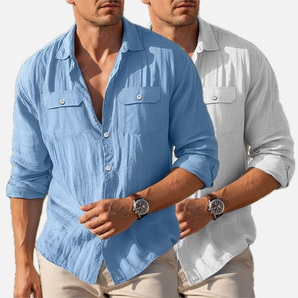 Gavin Hayes Pocket Shirt - Blue - view 2