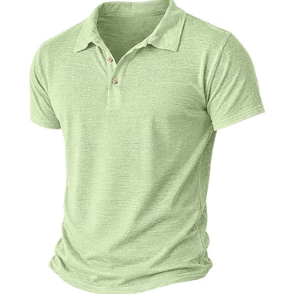 Gavin Miles Textured Polo - Green - view 1