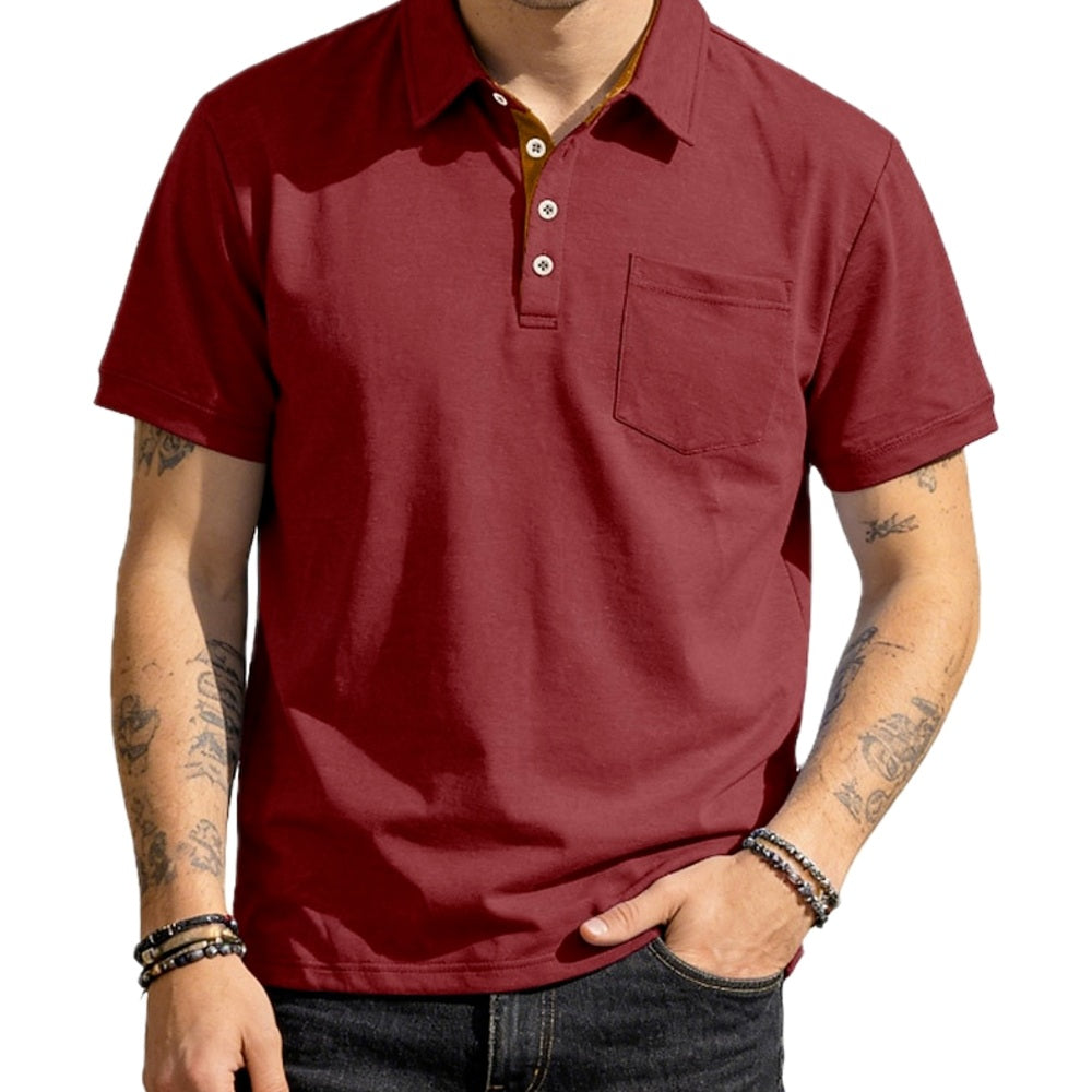 Gavin Pierce Quick-Dry Polo - Burgundy - view 1