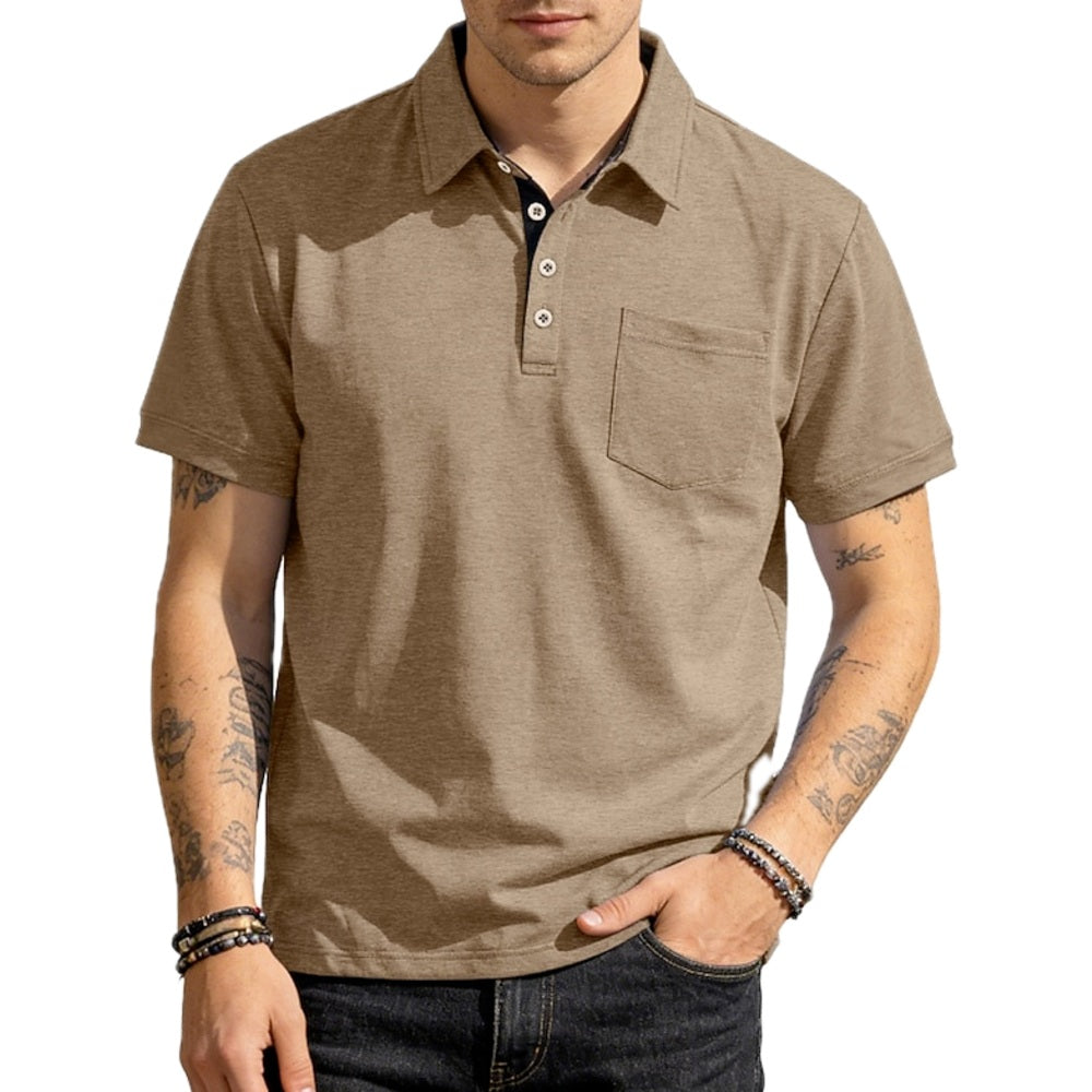 Gavin Pierce Quick-Dry Polo - Khaki - view 1