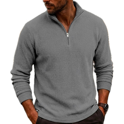 Gavin Pierce Textured Polo - Grey - view 1