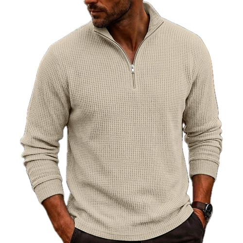 Gavin Pierce Textured Polo - Khaki - view 1