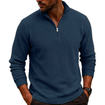 Gavin Pierce Textured Polo - Navy - view 1