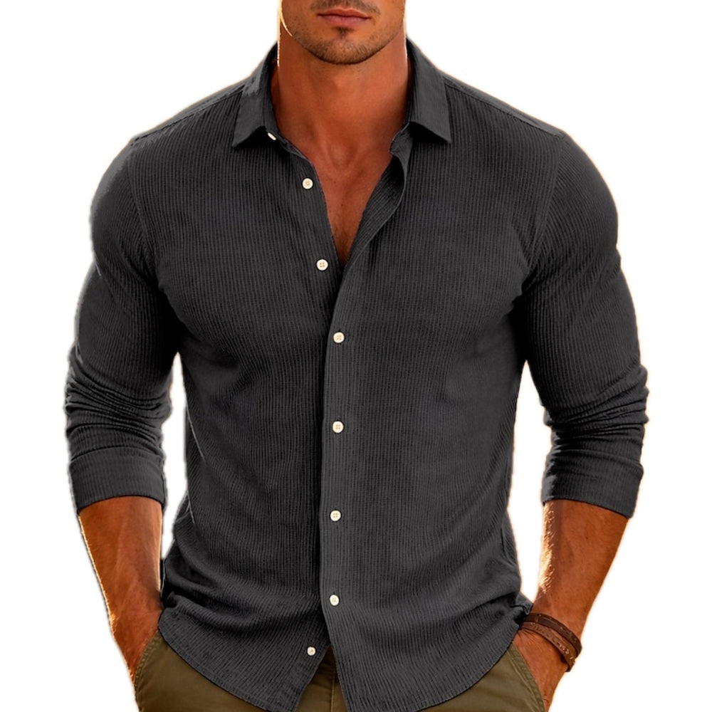 Gavin Pierce Textured Shirt - Black - view 1