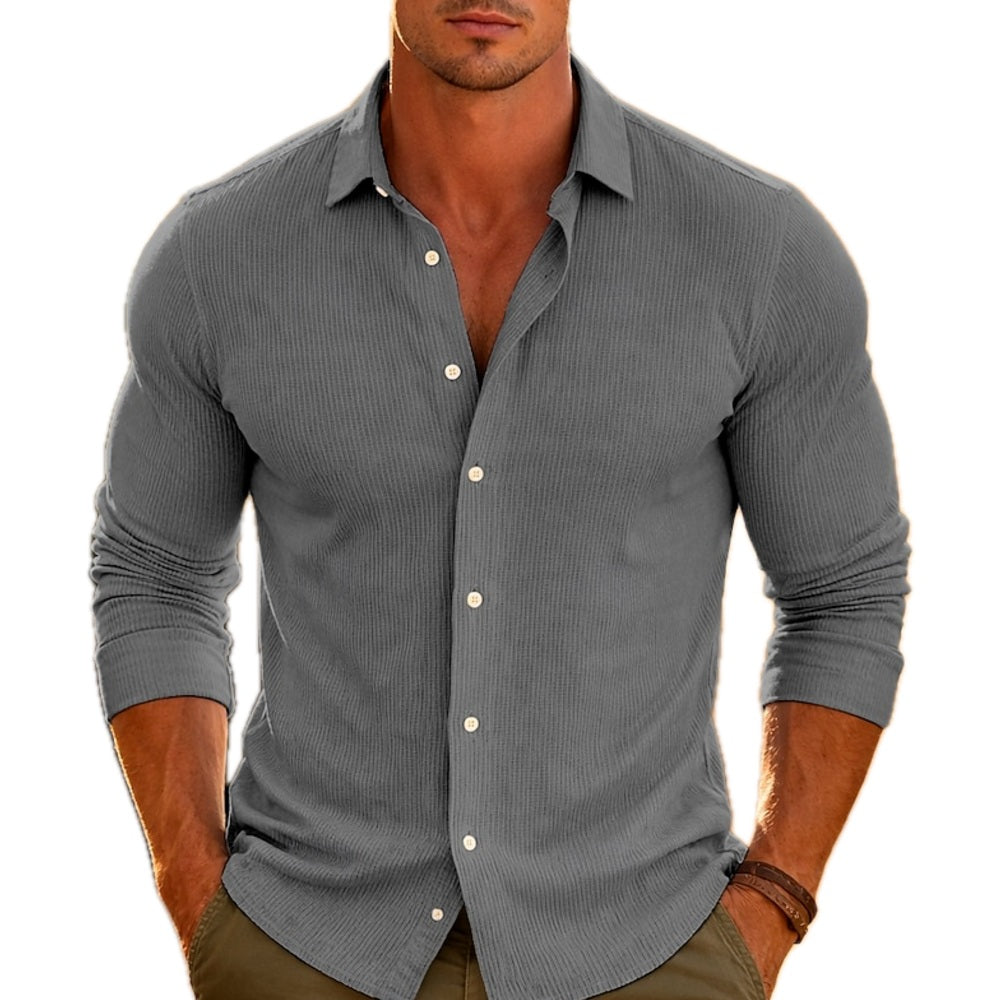 Gavin Pierce Textured Shirt - Grey - view 1