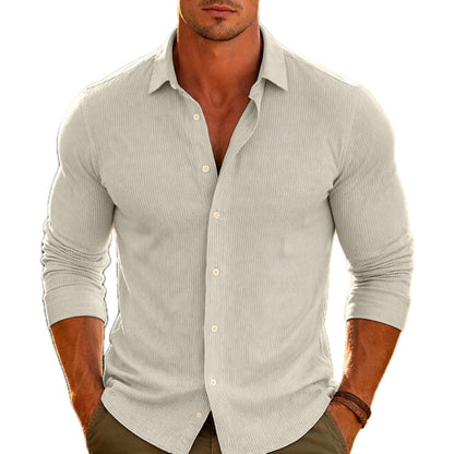Gavin Pierce Textured Shirt - Khaki - view 1