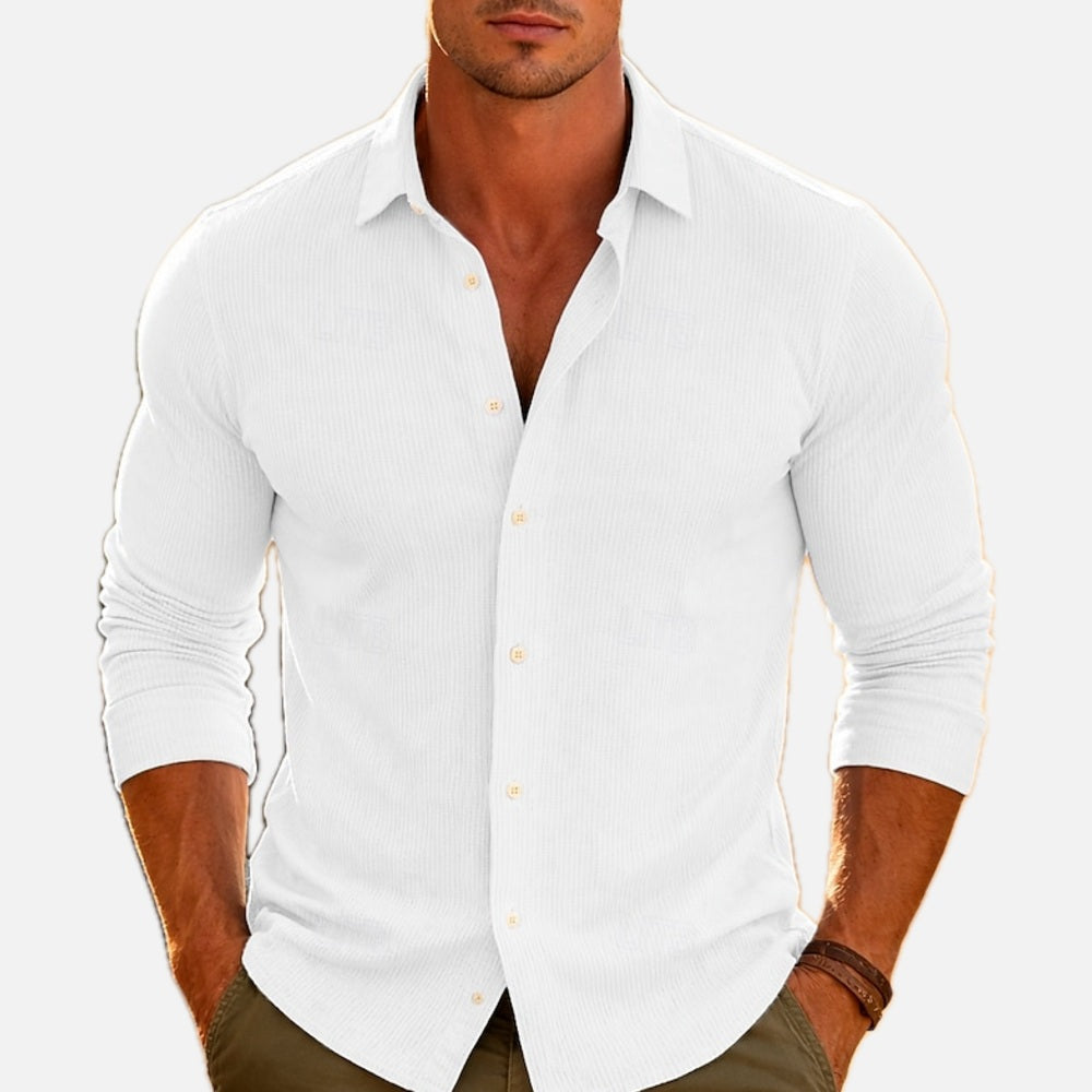 Gavin Pierce Textured Shirt - White - view 1