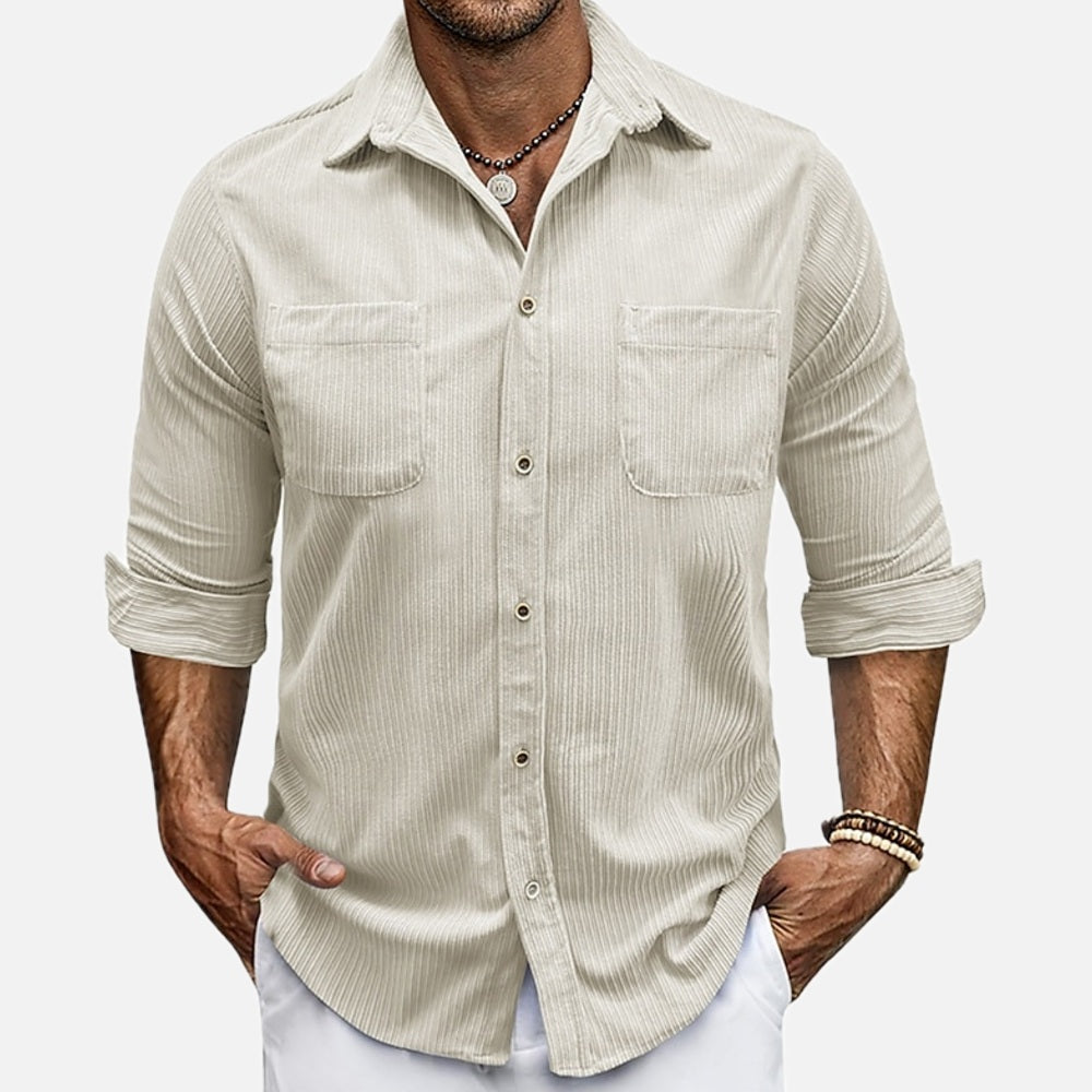 Gideon Hale Pocket Shirt - White - view 1