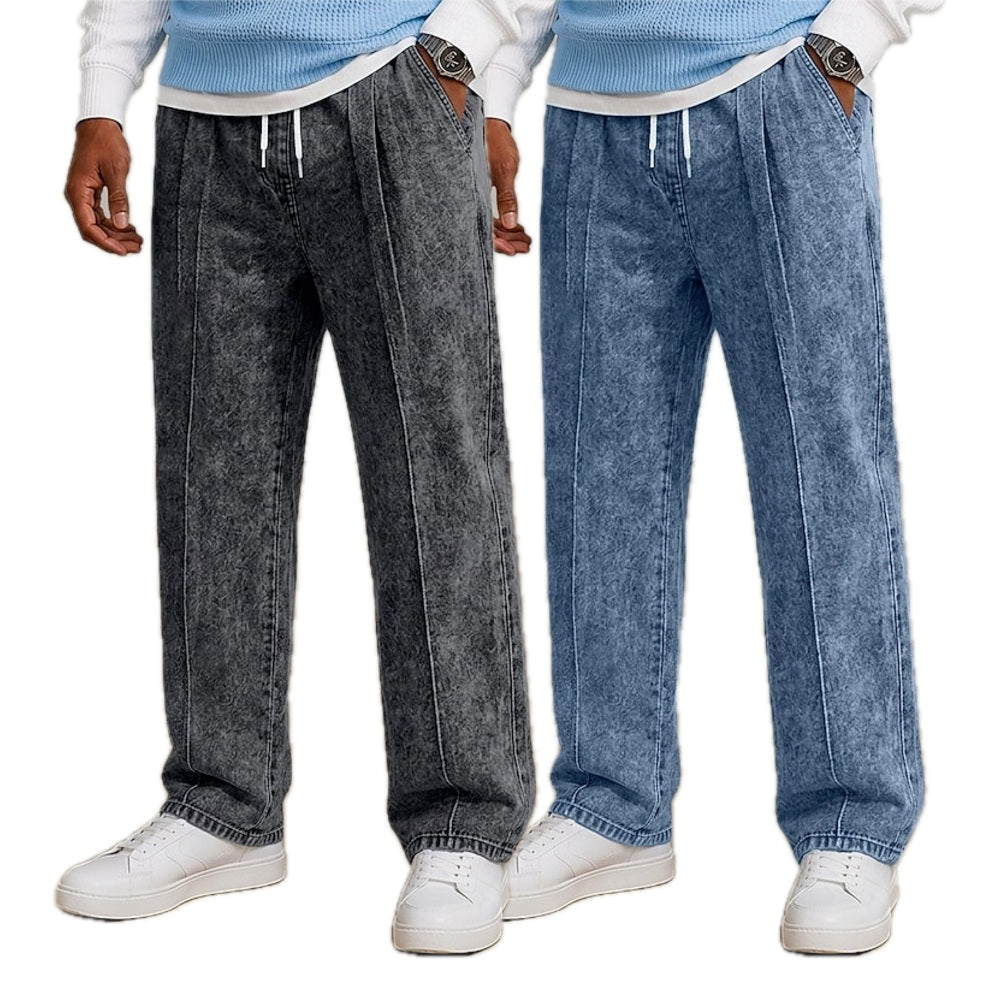 Gideon Moss Straight-Leg Pants - Grey - view 2