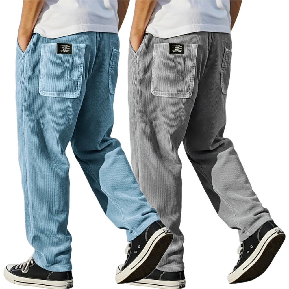 Gideon Pierce Straight-Leg Pants - Blue - view 2