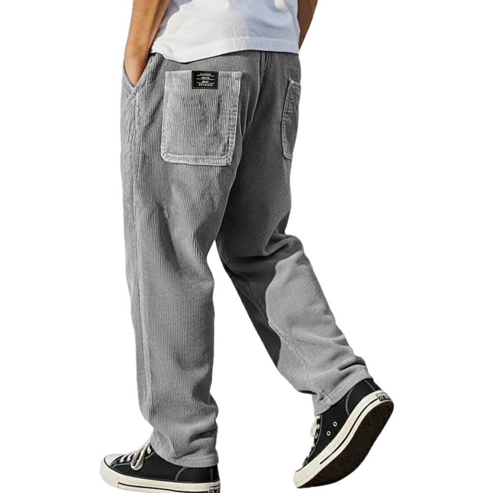 Gideon Pierce Straight-Leg Pants - Grey - view 1
