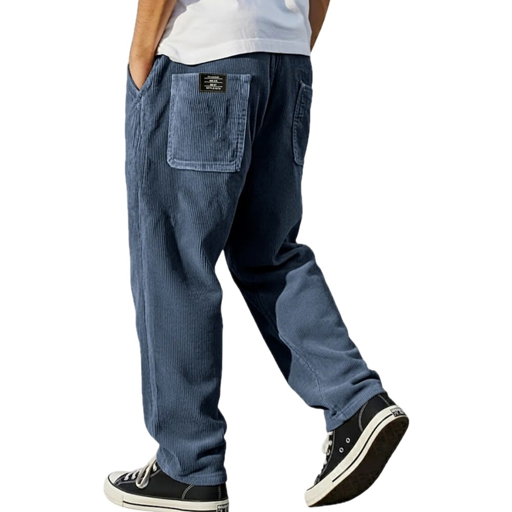 Gideon Pierce Straight-Leg Pants - Navy - view 1