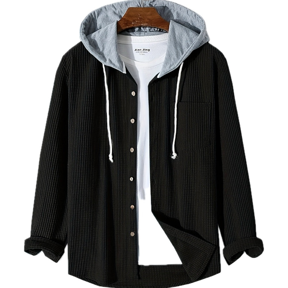 Gideon Rhys Hooded Jacket - Black - view 1