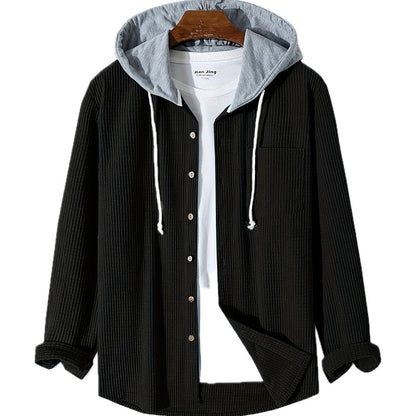 Gideon Rhys Hooded Jacket - Black - view 1