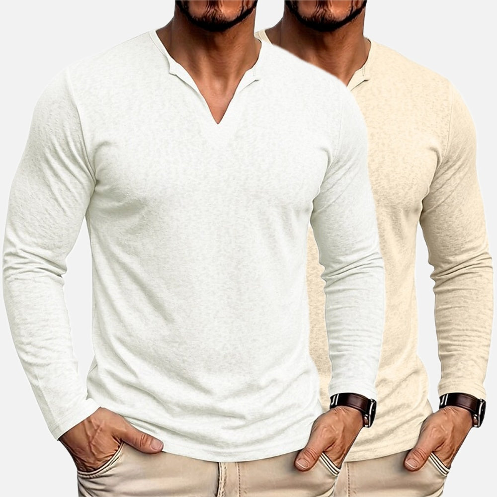 Grady West V-Neck Tee - White - view 2