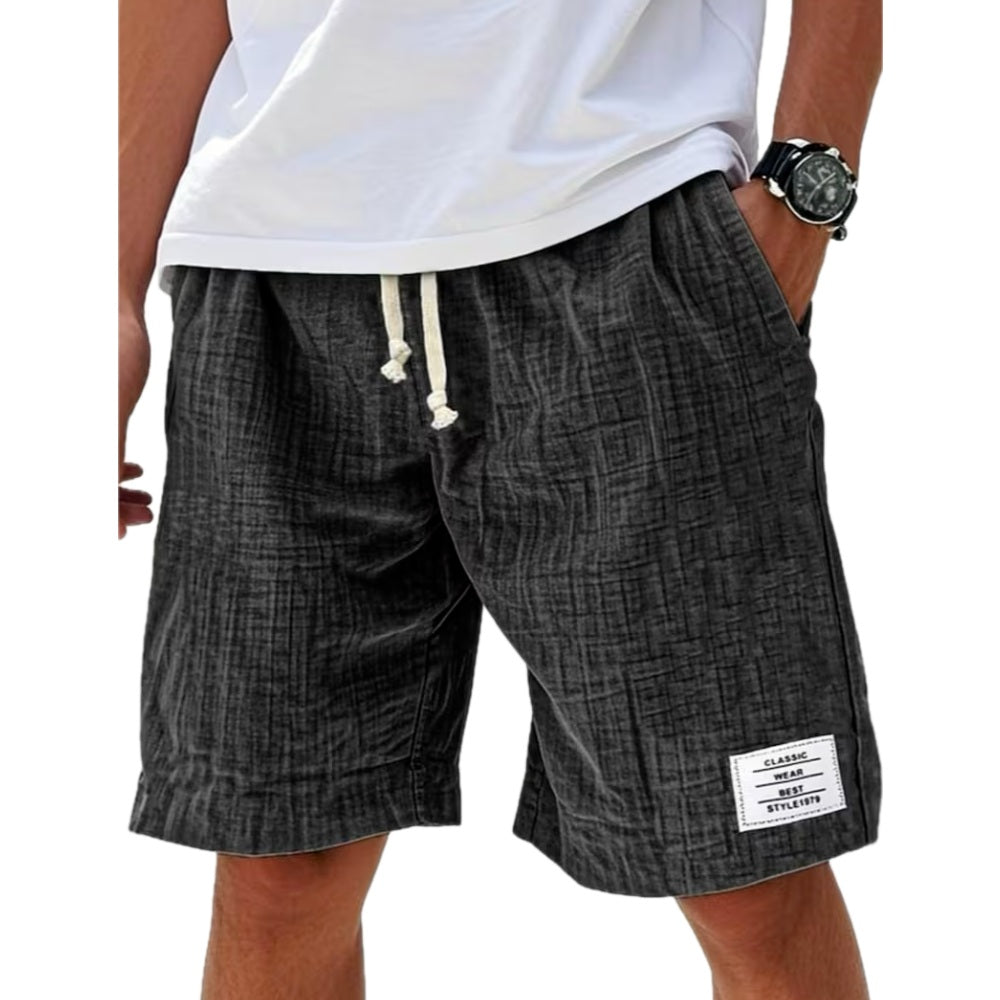 Grayson Pierce Drawstring Shorts - Black - view 1
