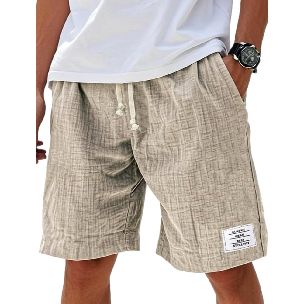 Grayson Pierce Drawstring Shorts - Brown - view 1