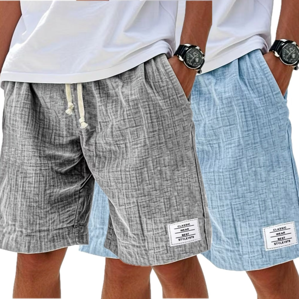 Grayson Pierce Drawstring Shorts - Grey - view 2
