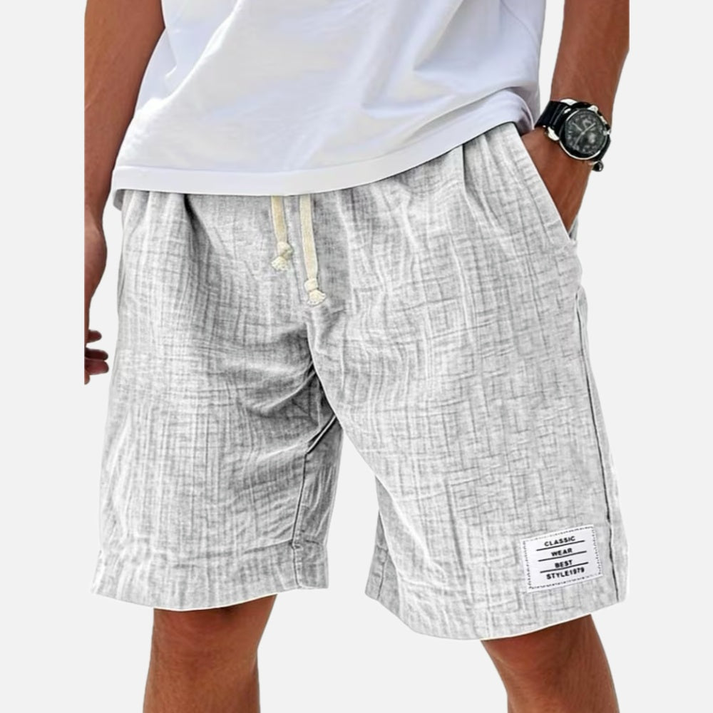 Grayson Pierce Drawstring Shorts - White - view 1