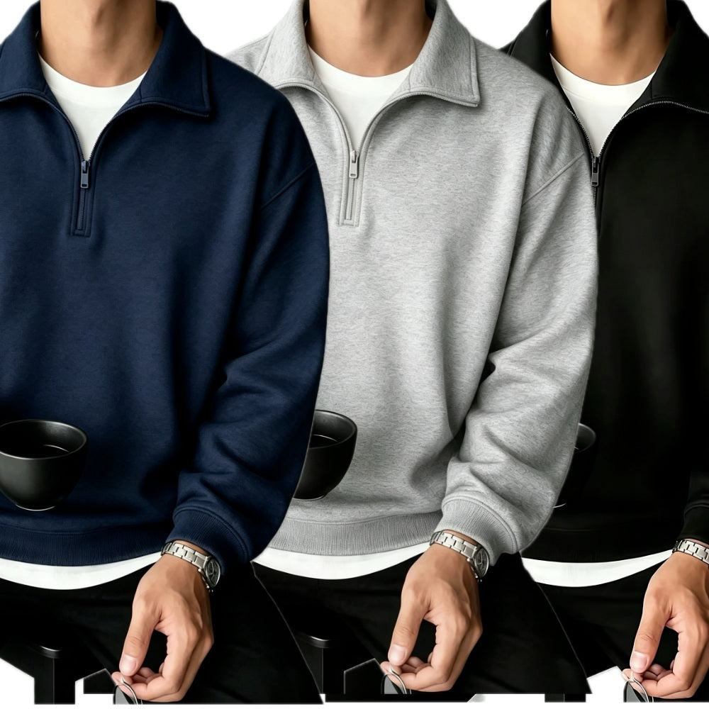 Hadrian Joel Knox Sweatshirt - Navy - view 3