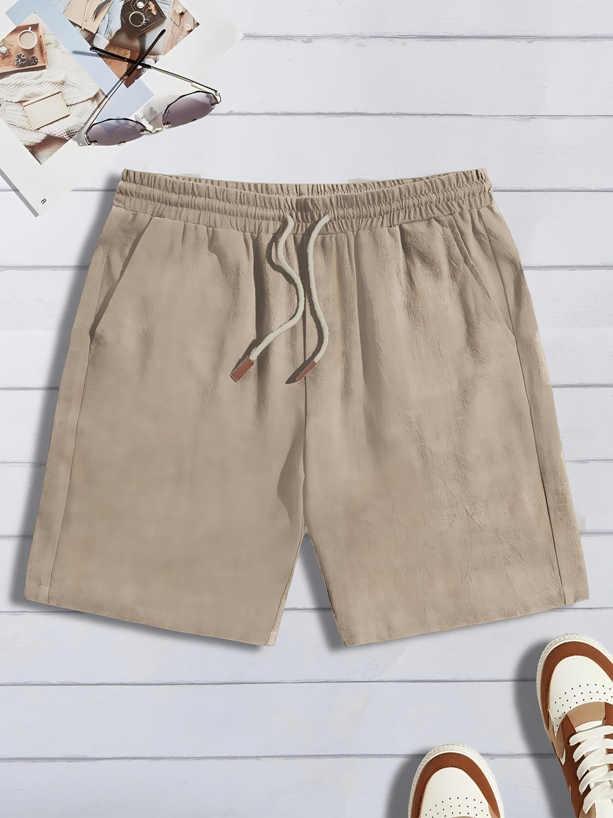 Hamish Edward Quinn Shorts - Khaki - view 1