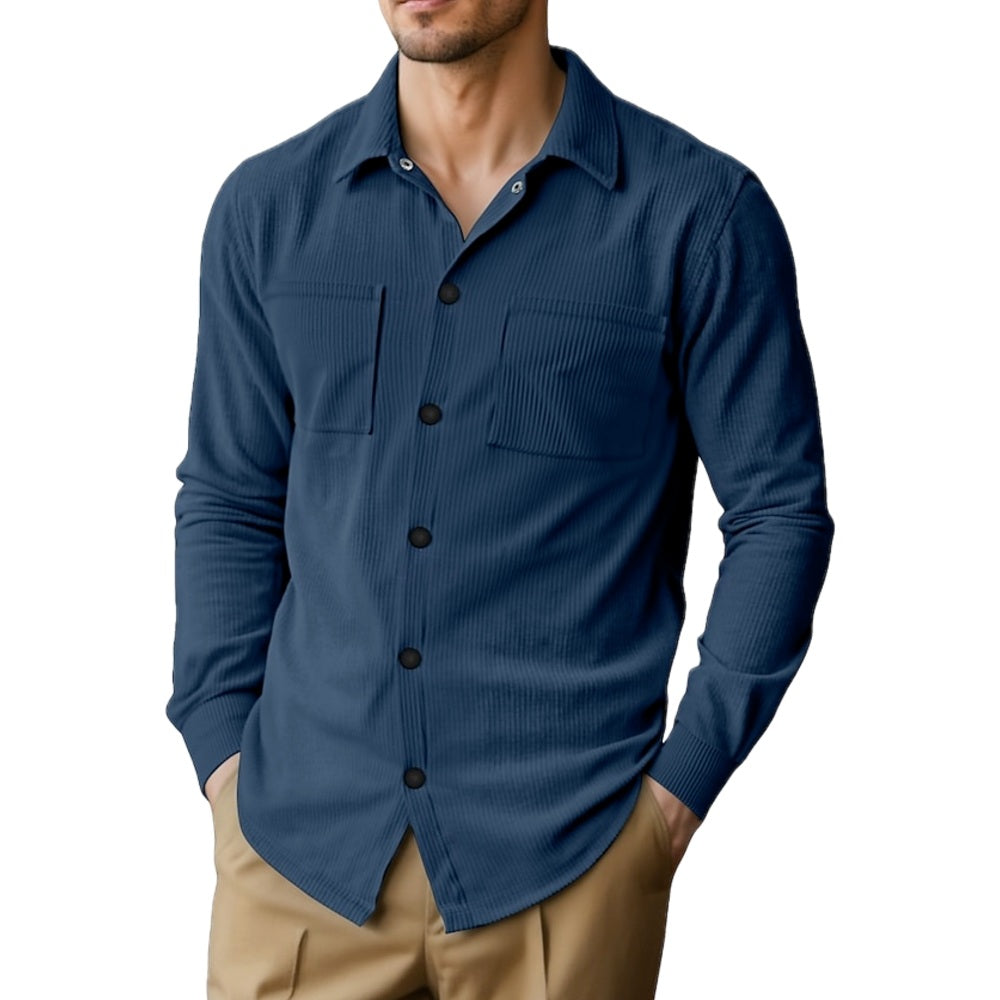 Harlan Pike Pocket Shirt - Navy - view 1