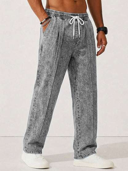 Harlan Wade Straight-Leg Pants - Grey - view 1