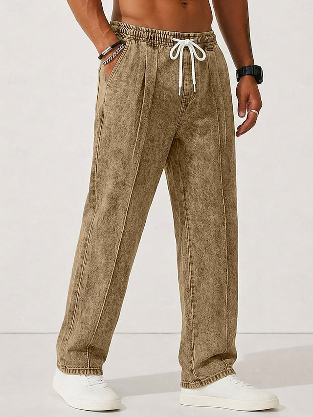 Harlan Wade Straight-Leg Pants - Khaki - view 1
