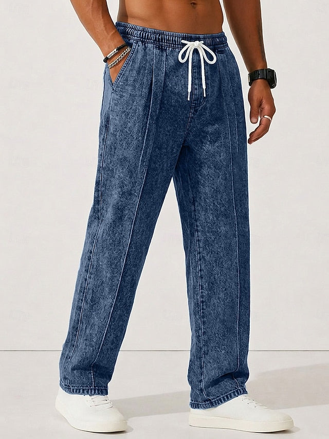 Harlan Wade Straight-Leg Pants - Navy - view 1
