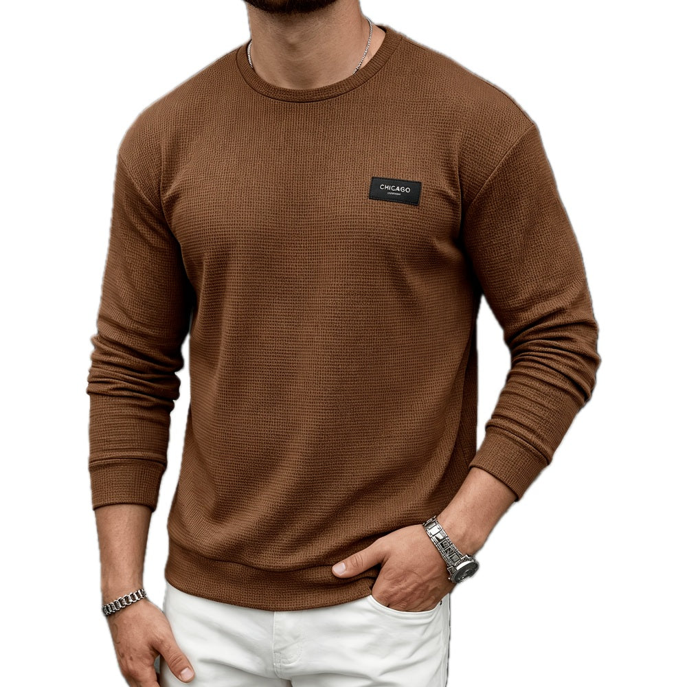 Hayes Owen Textured Sweatshirt - Brown - view 1