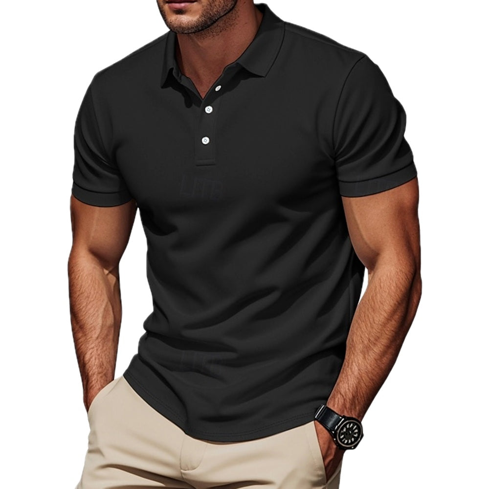 Heath Nolan Golf Polo - Black - view 1