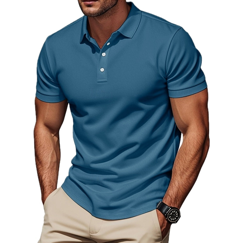 Heath Nolan Golf Polo - Blue - view 1