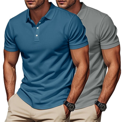 Heath Nolan Golf Polo - Blue - view 2