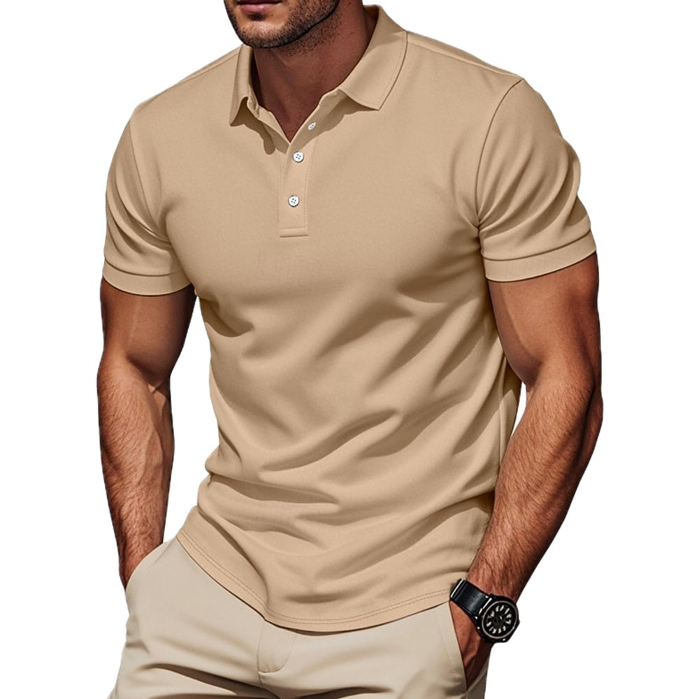 Heath Nolan Golf Polo - Khaki - view 1
