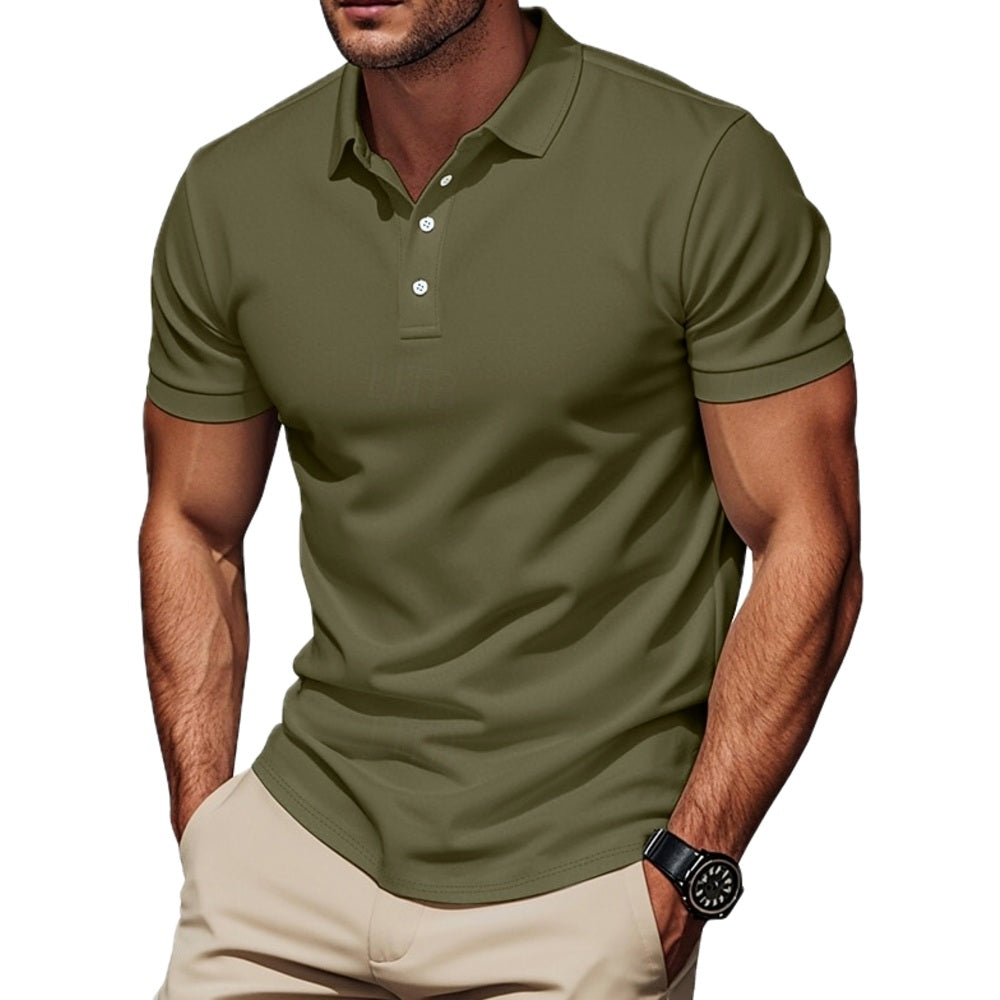Heath Nolan Golf Polo - Olive - view 1