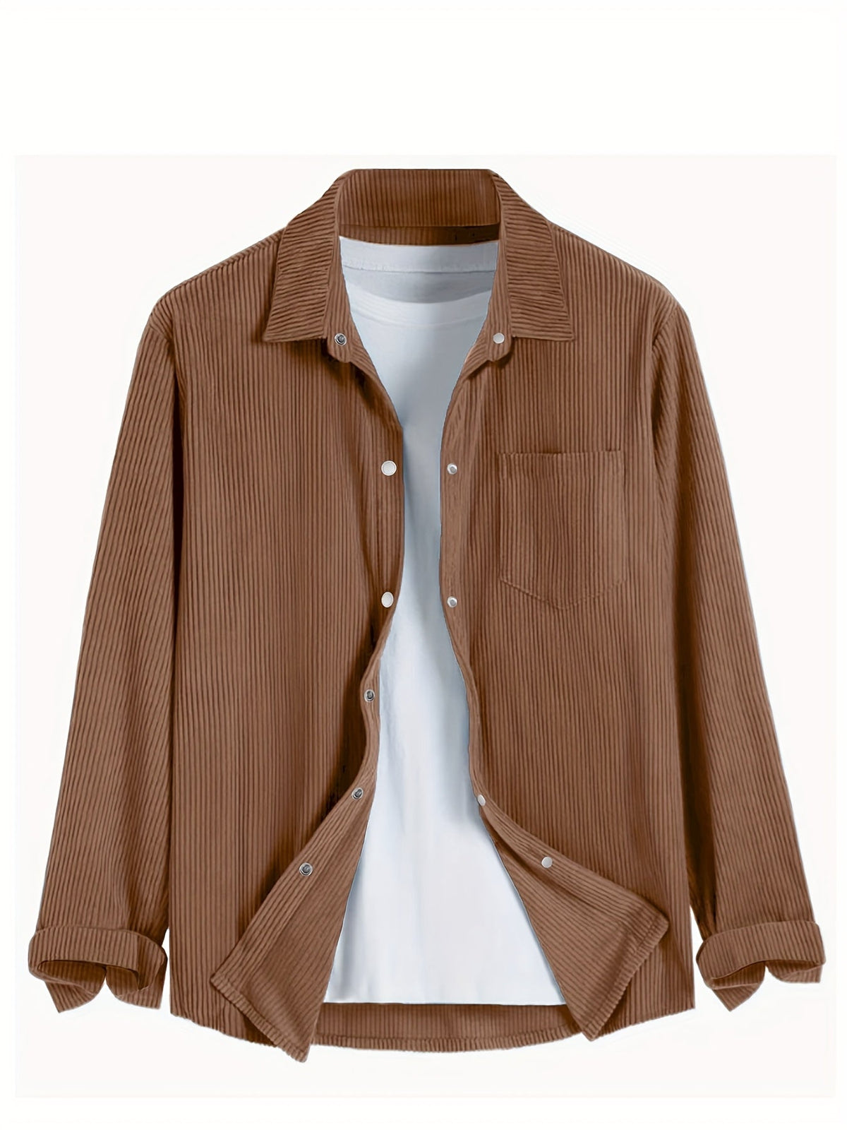 Heath Nolan Snap-Button Jacket - Brown - view 1