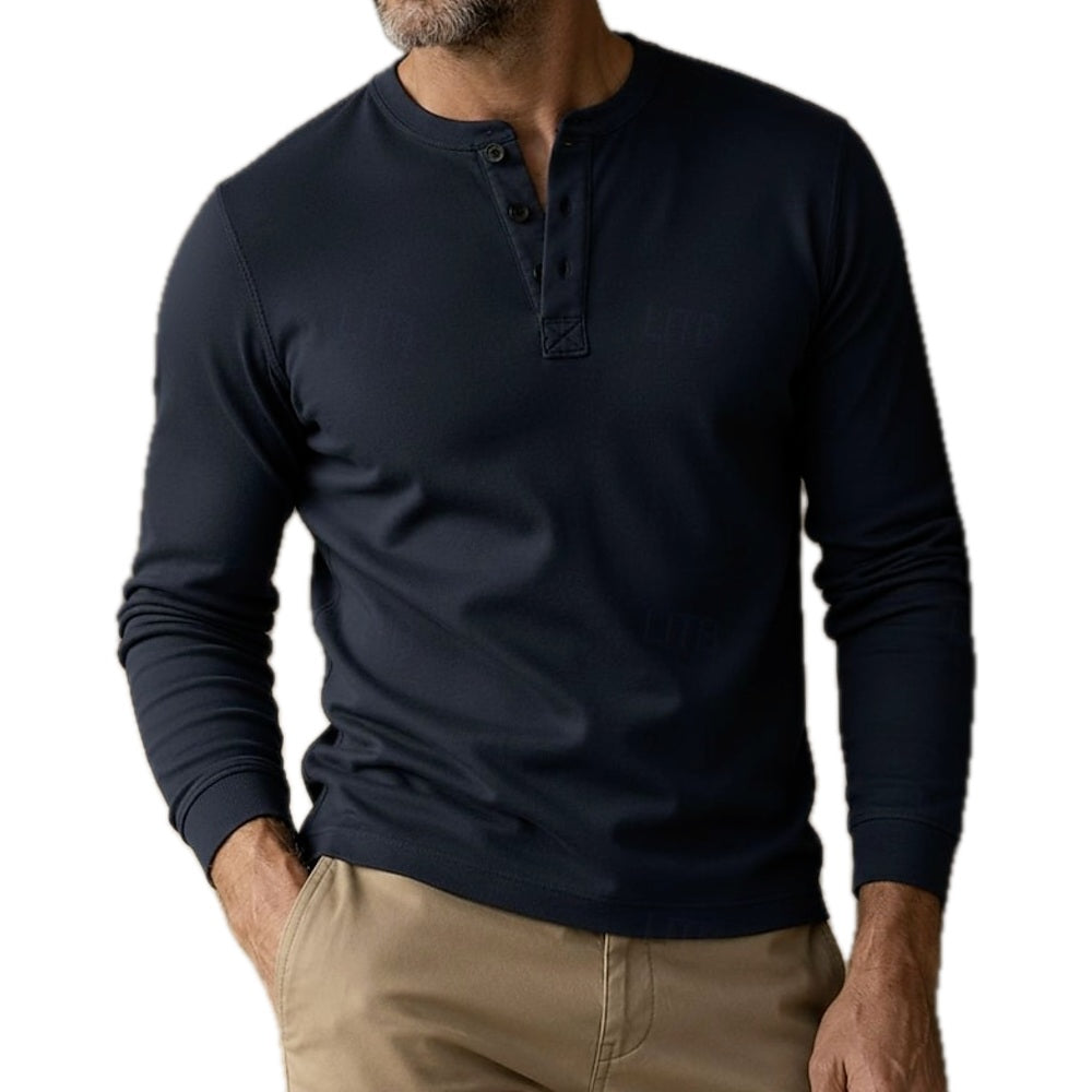 Holden Blake Henley Tee - Navy - view 1