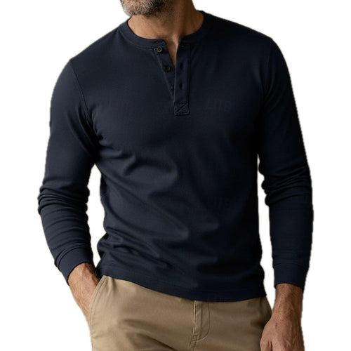 Holden Blake Henley Tee - Navy - view 1