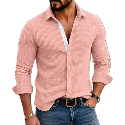Holden Blake Waffle Shirt - Pink - view 1