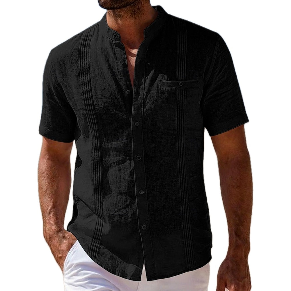 Hugo Rhodes Ruched Shirt - Black - view 1